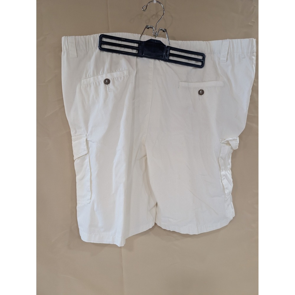 Mens Caribbean Joe Island Supply Co. XL White Cargo Shorts - Picture 3 of 5
